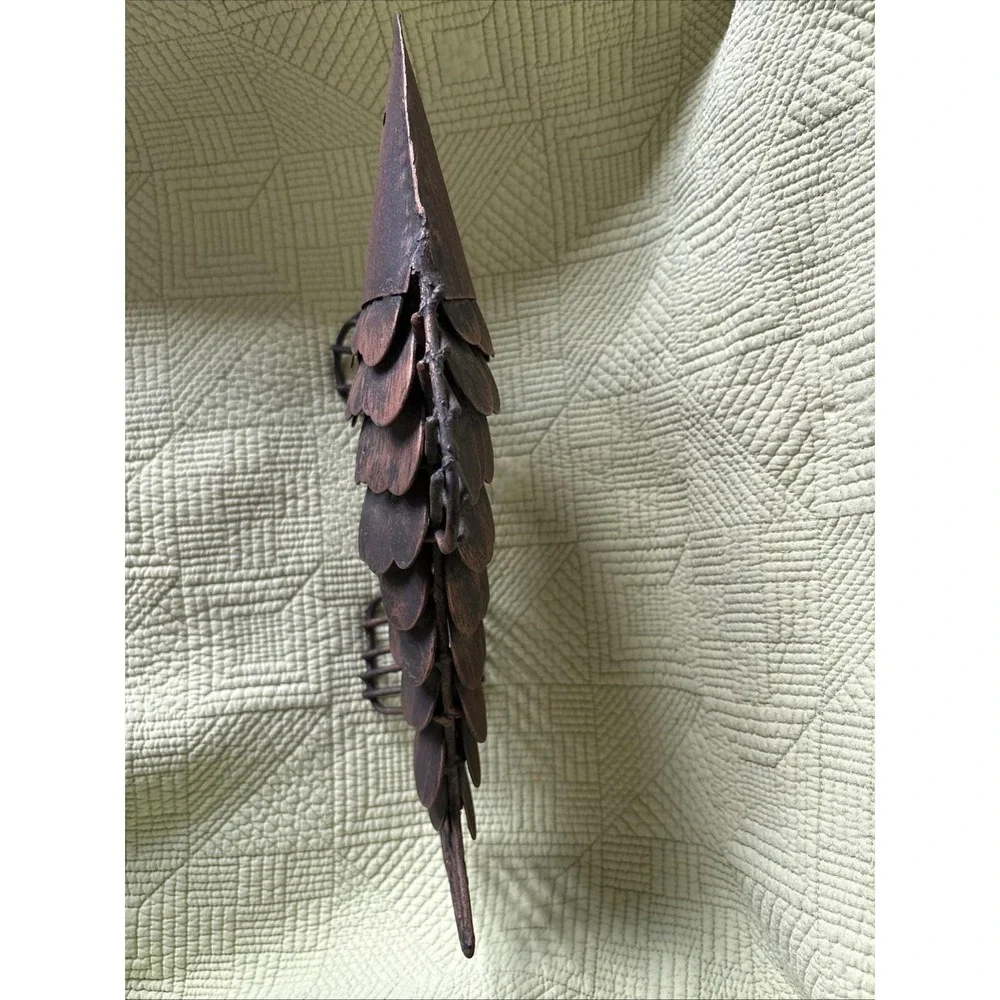 Rustic Fish Sculpture Decor Metal Coastal Lake House Heavy 16 X 9.5